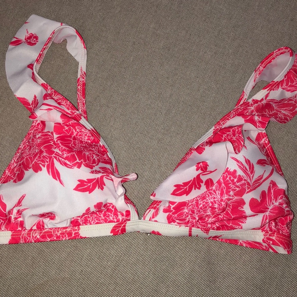 Floral bikini top